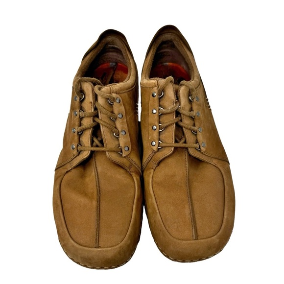 Teva Men’s Leather Lace Up Loafers Shoes Brown Size 12 - Picture 5 of 10